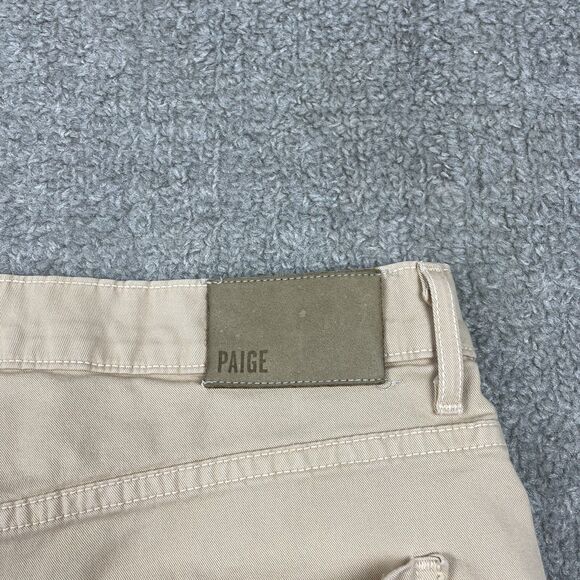 Paige Jeans Mens 34 Normandie Tan Japanese Twill Chino Straight - Picture 13 of 16